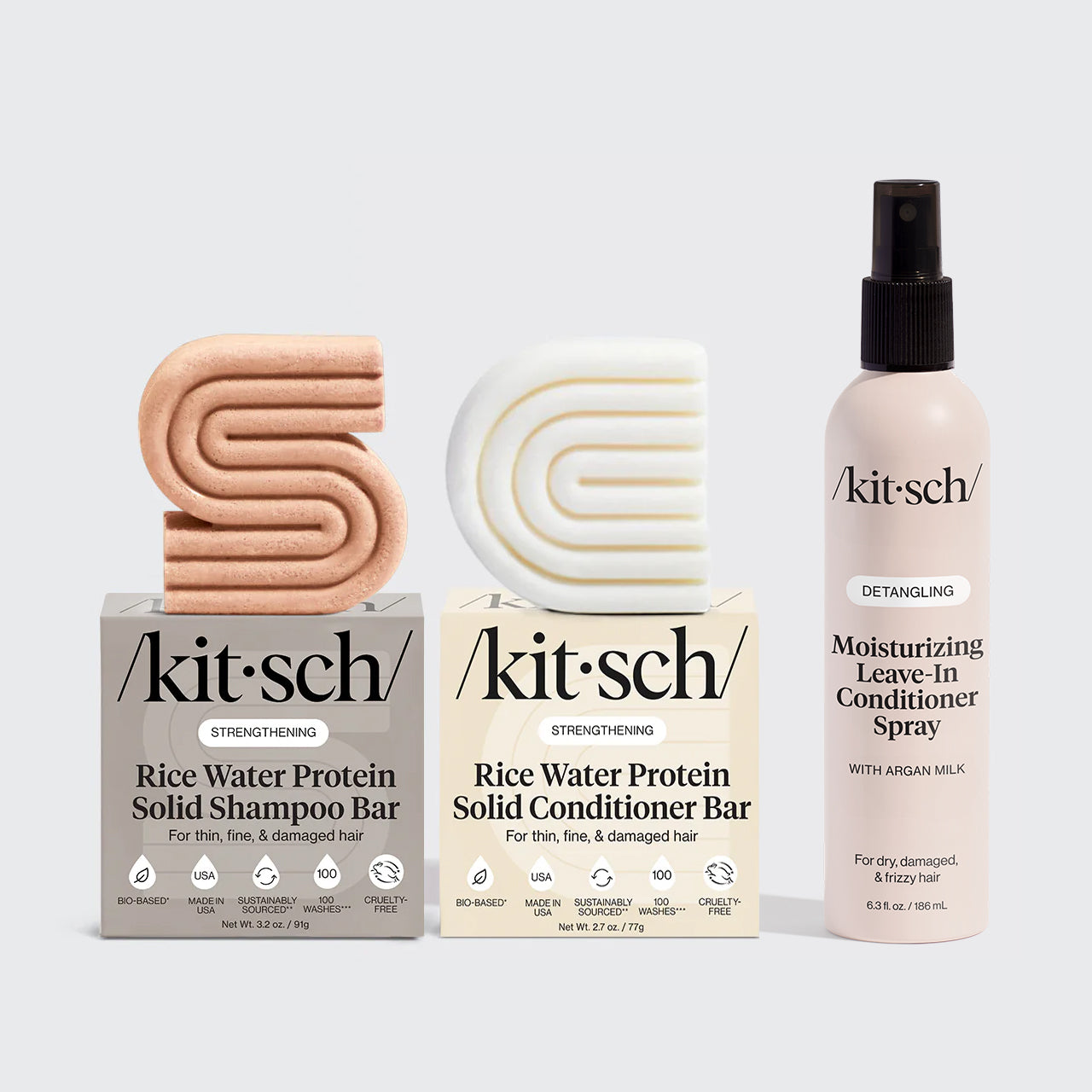 Leave In Conditioner & Rice Water Shampoo + Conditioner Bundle