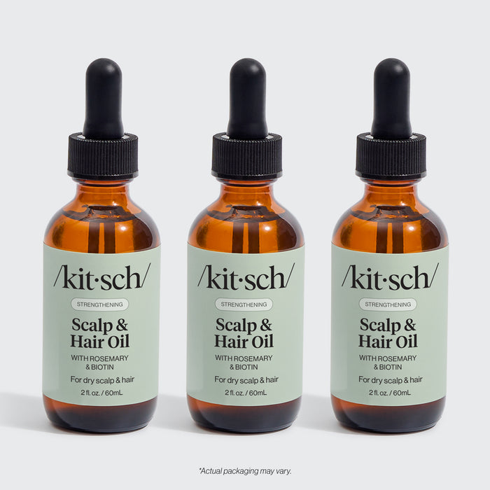 Olio rinforzante per cuoio capelluto e capelli al rosmarino con biotina 3 confezioni