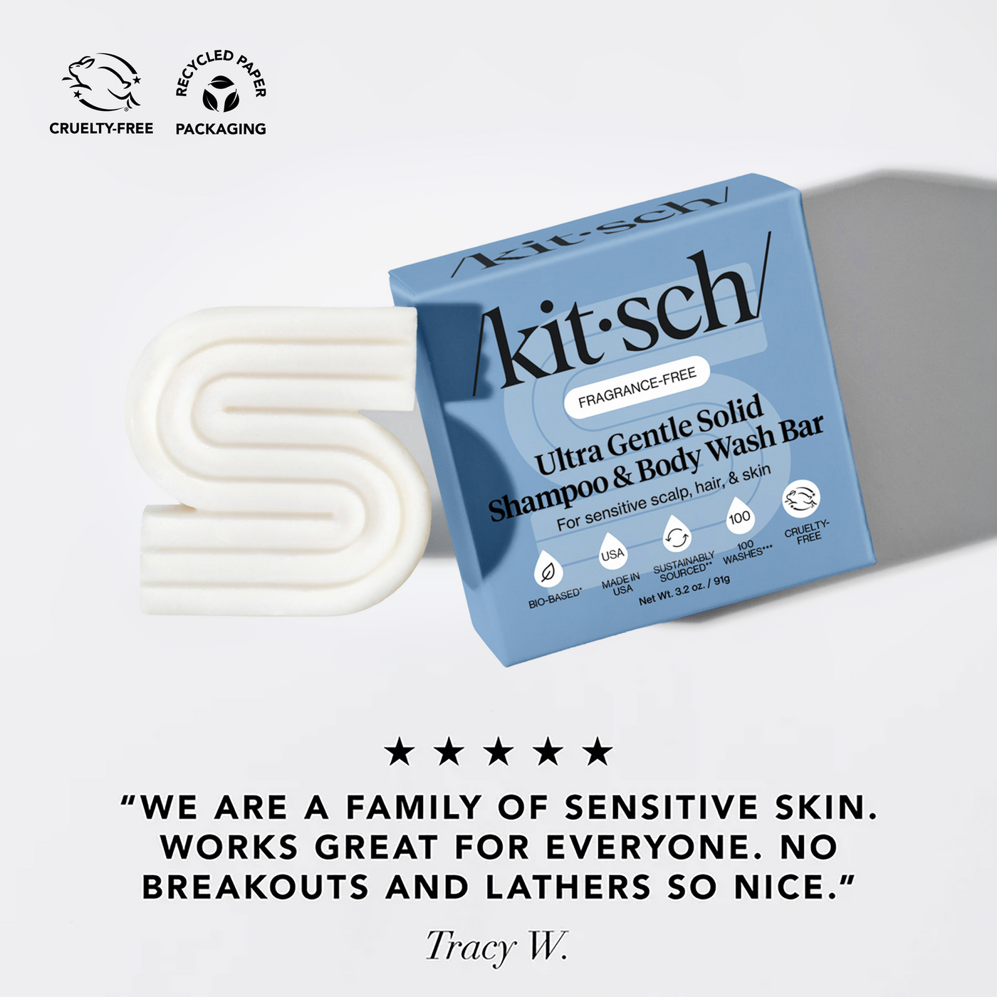 شامبو وغسول للجسم فائق الحساسية خالي من العطور