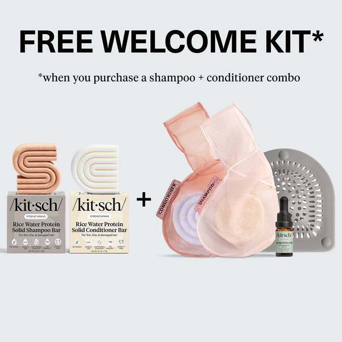 Paquete de champú y acondicionador con kit de bienvenida GRATIS