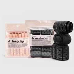 Thermorollen + Styling-Haarspangen Bundle