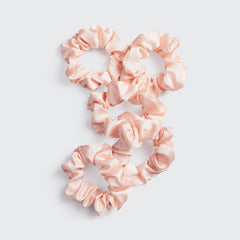 Satin Sleep Scrunchies - Blush