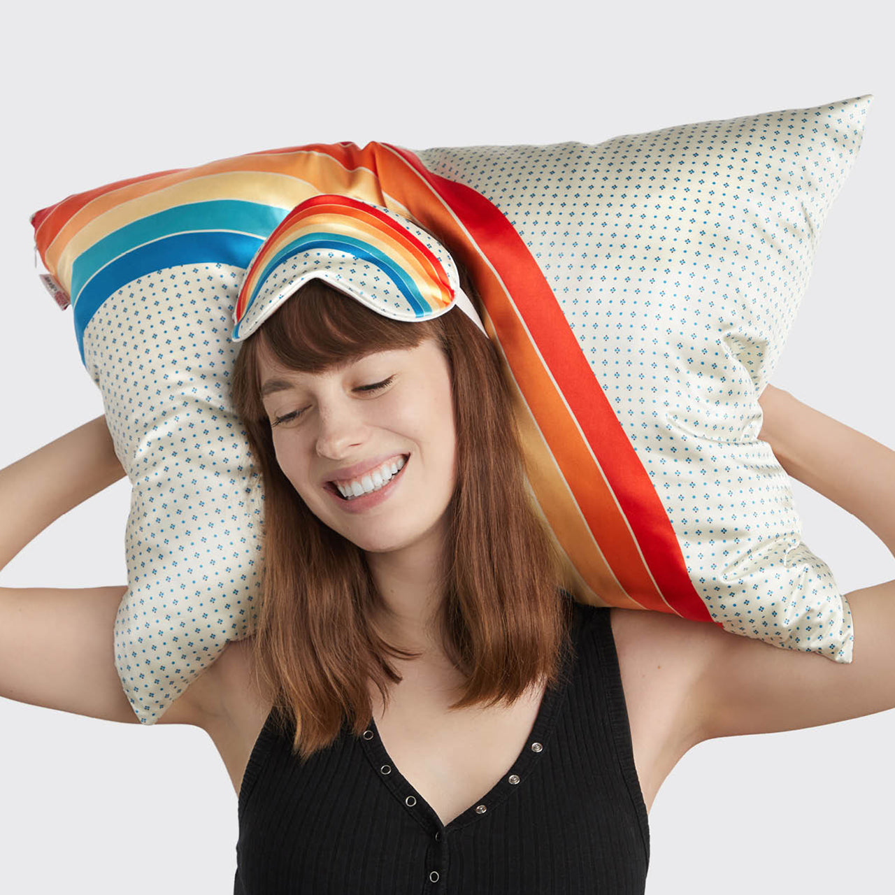 Stranger Things X Kitsch Rainbow Room Pillowcase + Eye Mask 2pc Set