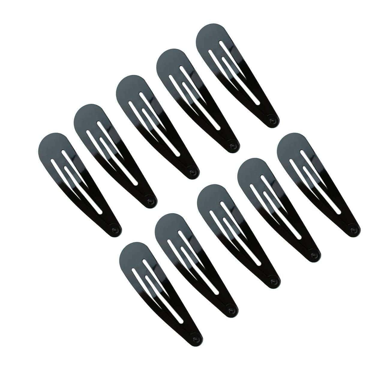 Snap Hair Clips 10pc (Black) Pro Hair KITSCH 