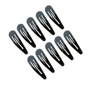 Snap Hair Clips 10pc (Black) Pro Hair KITSCH 